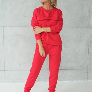 Leisure suit SPORT POCKETS red