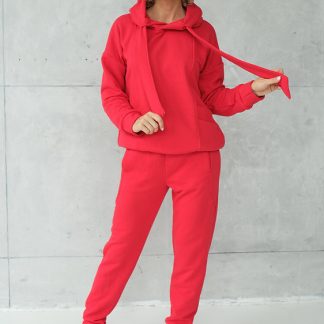 Leisure suit SPORT red ONE without fluff