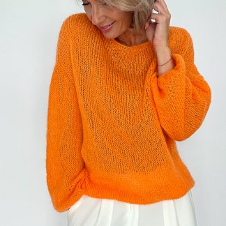 Megztinis THIN oranžinis