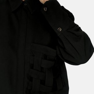 Marškiniai FANCY POCKET juodi